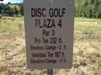 Sign Giving Hole Distances for Both Pro's and Amatuers